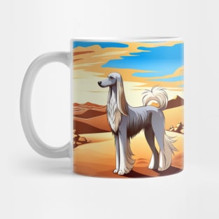 Afghan Hound in Desert Mug